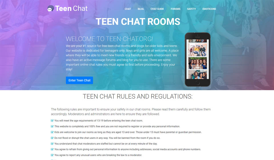 TeenChat AVIS complète Mai 2022