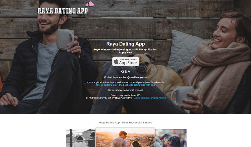 Raya AVIS 2022: Meilleur site Web pour rencontrer des célibataires locaux