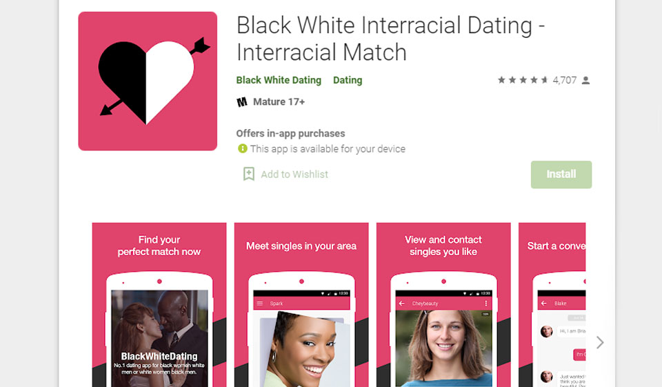 Black White Dating App